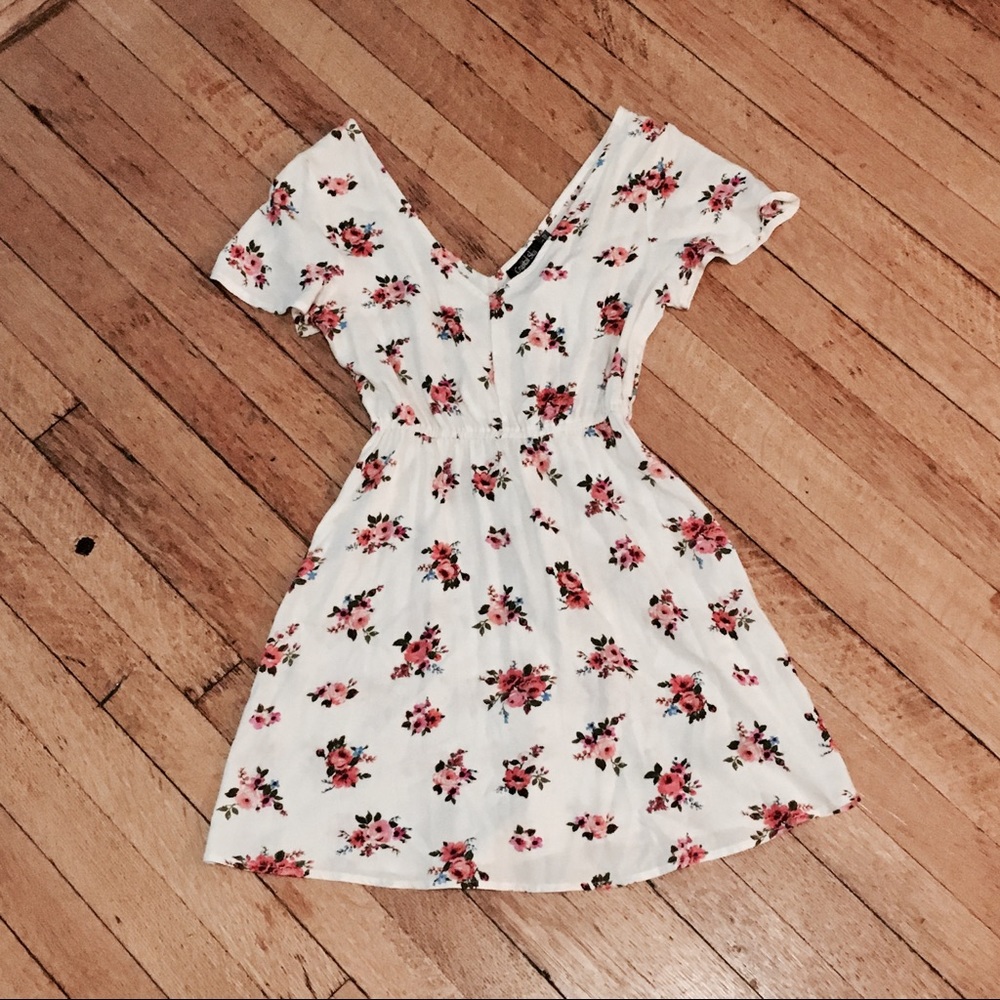 White Floral Dress